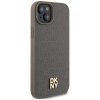 DKNY DKHMP15MPSHRPSW iPhone 15 Plus /14 Plus 6.7 brązowy/brown hardcase Leather Pattern Metal Logo MagSafe